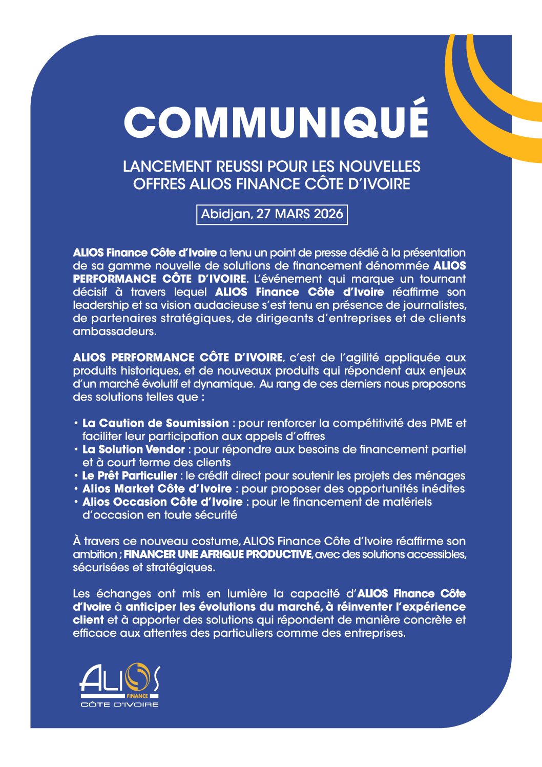 Lancement réussi  pour les nouvelles offres